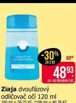 Teta Ziaja dvoufázový odličovač očí 120 ml nabídka