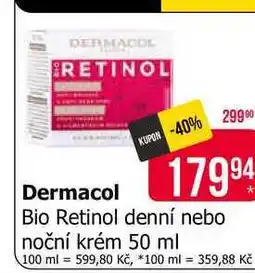 Teta DERMACOL Bio Retinol denní nebo noční krém 50 ml nabídka