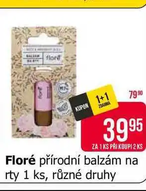 Teta Floré přírodní balzám na rty 1 ks, různé druhy nabídka