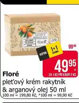 Teta Floré pleťový krém rakytník & arganový olej 50 ml nabídka
