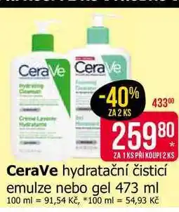 Teta CeraVe hydratační čisticí emulze nebo gel 473 ml nabídka