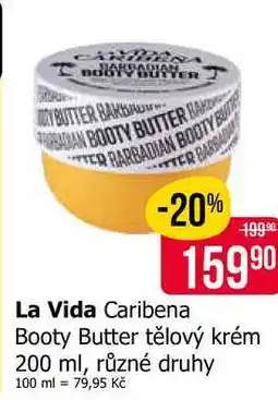 Teta La Vida Caribena Booty Butter tělový krém 200 ml, různé druhy nabídka
