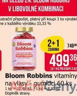 Teta Bloom Robbins vitamíny gumídci 60 ks nabídka