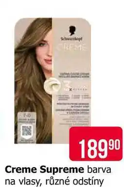 Teta Schwarzskopf Creme Supreme barva na vlasy, různé odstíny nabídka