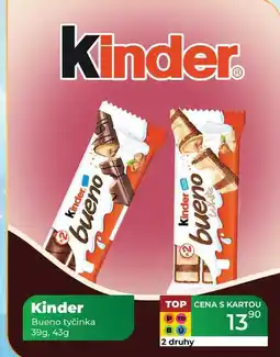 Tamda Foods Kinder Bueno tyčinka 39g, 43g nabídka