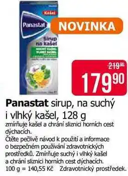Teta Panastat sirup, na suchý i vlhký kašel, 128 g nabídka