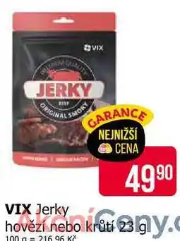 Teta VIX Jerky hovězí nebo krůtí 23g nabídka