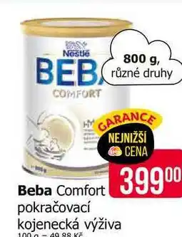 Teta Beba Comfort pokračovací kojenecká výživa 800g nabídka