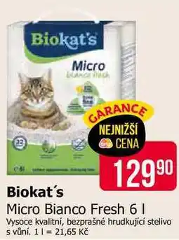 Teta Biokat's Micro Bianco Fresh 6 l nabídka