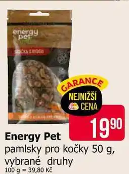 Teta Energy Pet pamlsky pro kočky 50 g, vybrané druhy nabídka