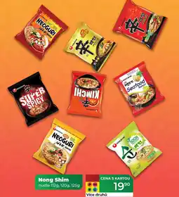 Tamda Foods Nong Shim nudle 112g, 120g, 125g nabídka