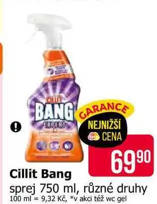 Teta Cillit Bang sprej 750 ml, různé druhy nabídka