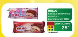 Tamda Foods HELLO Kakaové sendvičové sušenky s marshmallow 180g nabídka