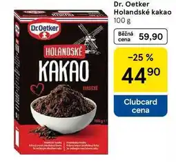 Tesco Dr. Oetker Holandské kakao, 100 g nabídka