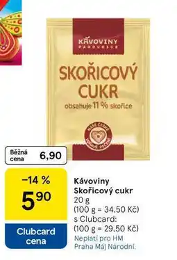 Tesco Kávoviny Skořicový cukr, 20 g nabídka