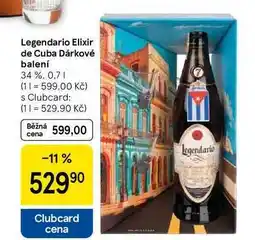 Tesco Legendario Elixir de Cuba Dárkové balení 34 %, 0.7 l nabídka