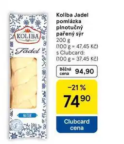 Tesco Koliba Jadel pomlázka plnotučný pařený sýr, 200 g nabídka