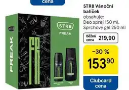 Tesco STR8 Vánoční balíček obsahuje: Deo sprej 150 ml. Sprchový gel 250 ml nabídka