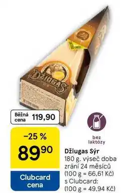 Tesco Džiugas Sýr, 180 g nabídka