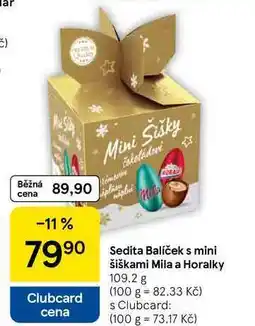 Tesco Sedita Balíček s mini šiškami Mila a Horalky, 109.2 g nabídka