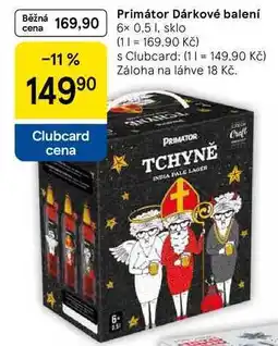 Tesco Primátor Dárkové balení, 6x 0.5 1, sklo nabídka