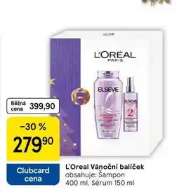 Tesco L'Oreal Vánoční balíček obsahuje: Šampon 400 ml. Sérum 150 ml nabídka