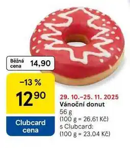 Tesco Vánoční donut, 56 g nabídka