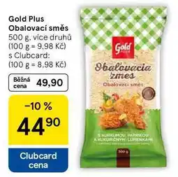 Tesco Gold Plus Obalovací směs, 500 g, více druhů nabídka