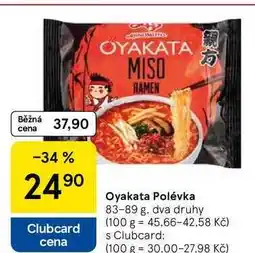 Tesco Oyakata Polévka, 83-89 g nabídka