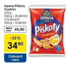 Tesco Opavia Piškoty Tradiční, 220 g nabídka