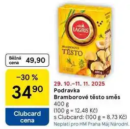Tesco Podravka Bramborové těsto směs, 400 g nabídka