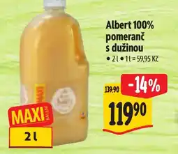 Albert Albert 100% pomeranč s dužinou nabídka