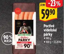 Albert Poctivé vídeňské párky nabídka