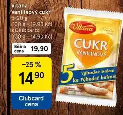 Tesco Vitana Vanilinový cukr, 5×20 g nabídka