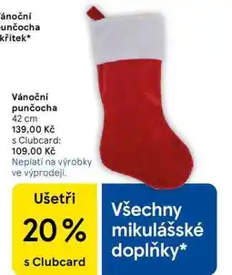 Tesco Vánoční punčocha 42 cm nabídka