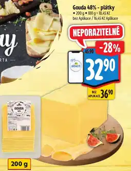 Albert Gouda 48% - plátky nabídka