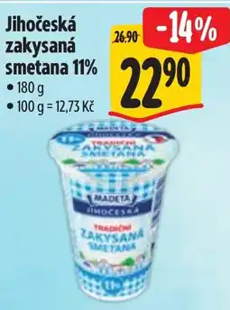 Albert Madeta Jihočeská zakysaná smetana 11% nabídka