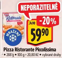 Albert Pizza Ristorante Piccolissima nabídka