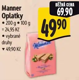 Albert Manner Oplatky nabídka