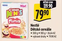 Albert Nestlé Dětské cereálie nabídka