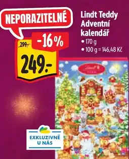 Albert Lindt Teddy Adventní kalendář nabídka