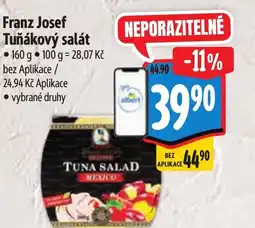 Albert Franz Josef Tuňákový salát nabídka
