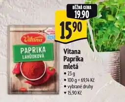 Albert Vitana Paprika mletá nabídka