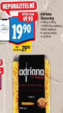 Albert Adriana Těstoviny nabídka