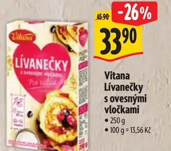 Albert Vitana Lívanečky s ovesnými vločkami nabídka