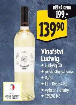 Albert Vinařství Ludwig nabídka