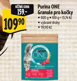 Albert Purina ONE Granule pro kočky nabídka