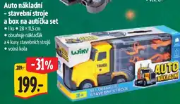 Albert Auto nákladní - stavební stroje a box na autíčka set nabídka