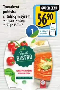Albert Tomatová polévka s italským sýrem nabídka