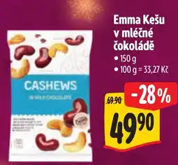 Albert Emma Kešu v mléčné čokoládě nabídka